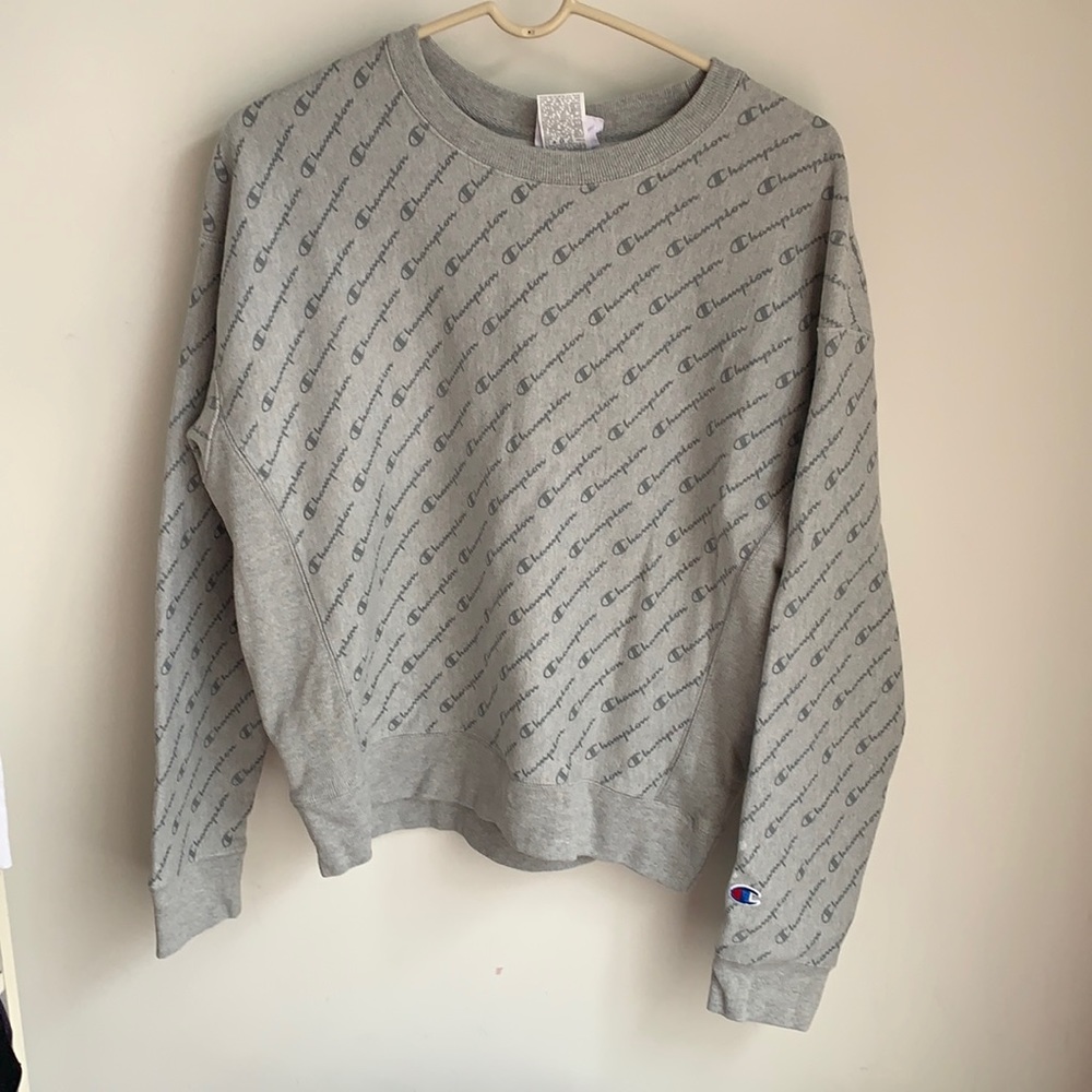 Grey champion sweatshirt